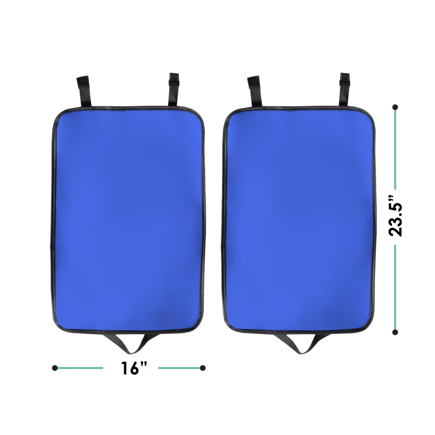 Fh Group Faux Leather Auto Seat Back Kick Protectors, Heavy Duty Car Kick Mats For Kids -2-Pack Back Seat Protector For Driver A