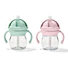 Oxo Tot Transitions Straw Cup With Handles 6 Oz. - Opal And Blossom - 2 Pack