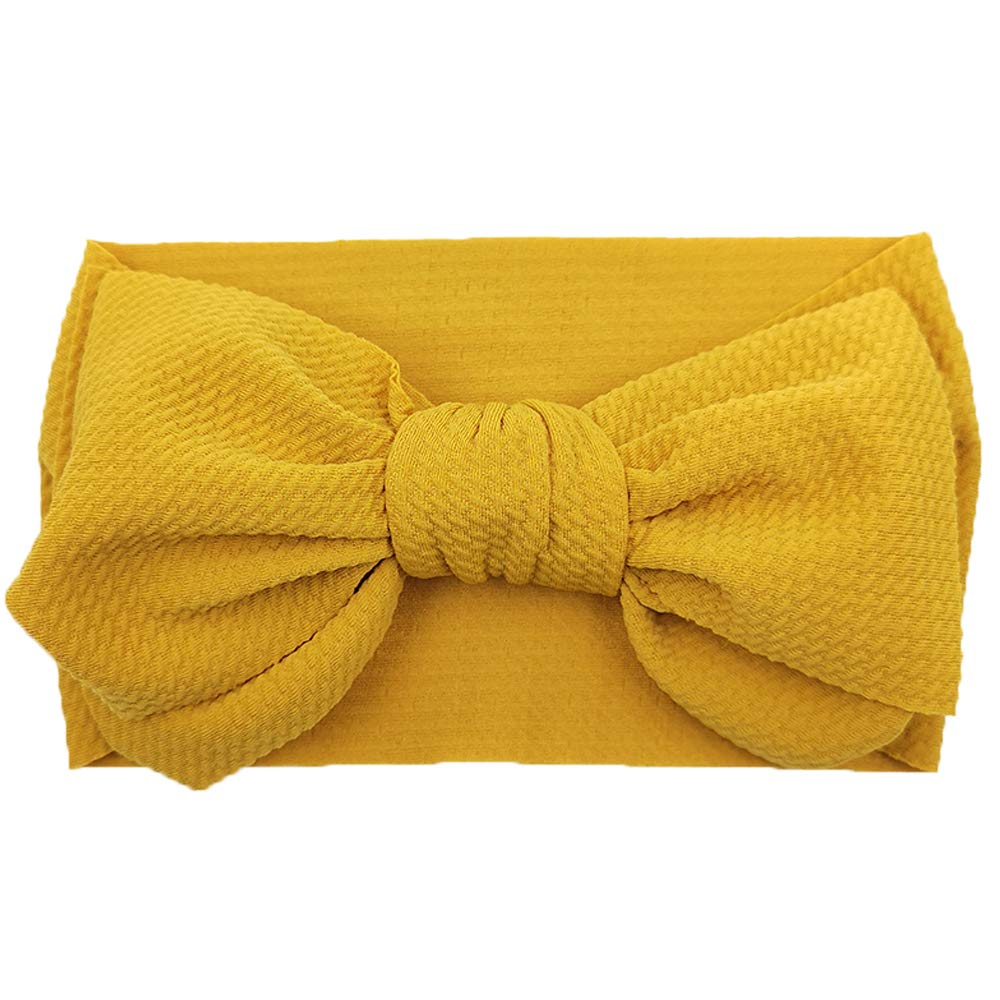 Kidocheese Oversized Bows Baby Girl Headbands With Nylon Elastics, Large Hair Wraps And Accessories For Newborns, Infants, Toddl