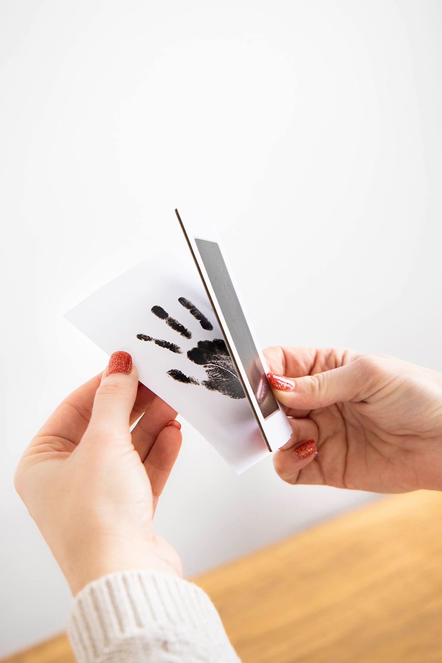 Tiny Ideas Baby Prints Collage Keepsake Frame With Included Ink Pad, Newborn Handprint And Footprint Maker, Baby Picture Frame,