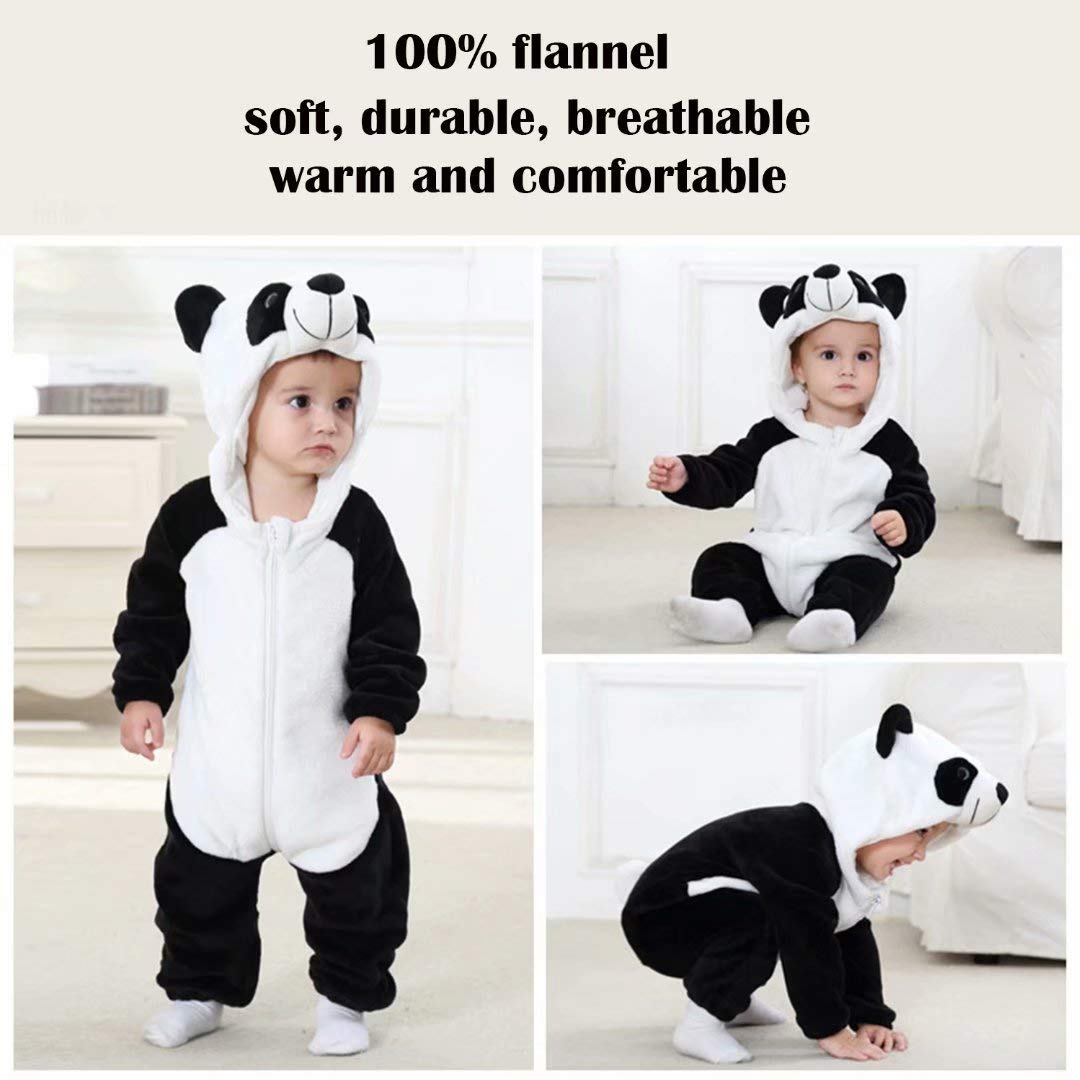 Baby Panda Costumes Unisex Toddler Outfit Halloween Dress Up Romper 12-18 Months