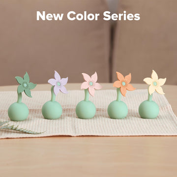 Haakaa Manual Breast Pump Flower Stopper (Oat) - Made Of Premium Silicone, Bpa Free, Compatible With All Haakaa Breast Pumps