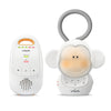 Vtech Dm1411 Audio Baby Monitor & Portable Soother Dual-Unit Rechargeable Battery, Long Range, Soft-Glow Night Light, Soothing S