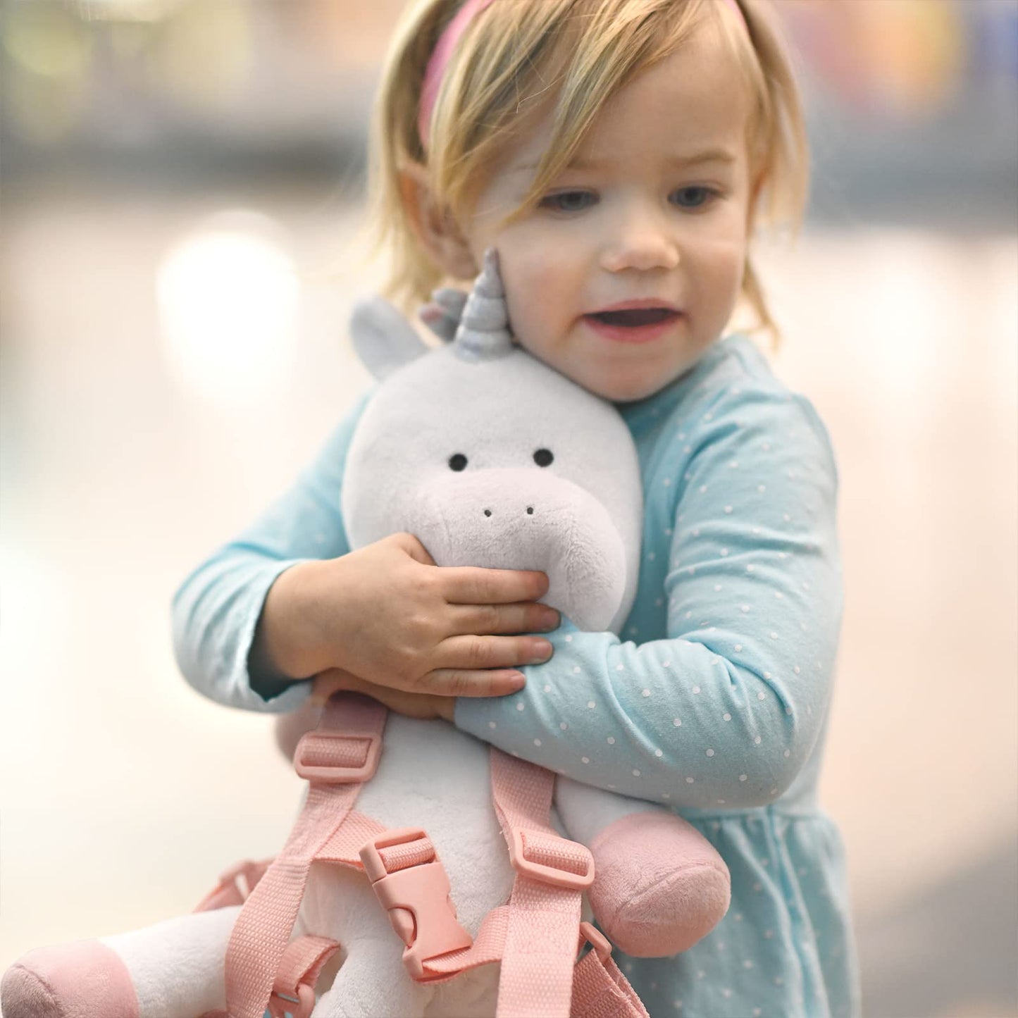 Travel Bug Toddler Character 2-In-1 Safety Harness (Unicorn - White/Pink/Rainbow)