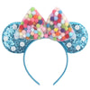 Foeran Mouse Ears Headbands Shiny Bows Mouse Ears Glitter Party Princess Decoration Cosplay Costume For Girls Women (Small Ball/