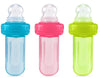 Nuby Ez Squee-Z Silicone Self Feeding Baby Food Dispenser, 1 Count (Pack Of 1) - Aqua/Pink/Green, Colors May Vary