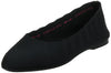 Skechers Womens Cleo Bewitched - Engineered Knit Skimmer Ballet Flat, Black, 85 Us