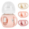 Minmunjiu 3 Pack Silicone Sleeves For Philips Avent Natural Glass Baby Bottles, Anti Breakage Baby Bottle Holder With Handle For