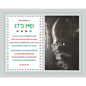 It'S Me - Sweet Mommy Poem Mother To Be From Baby, 8X10 Inch Custom Print