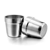 E-Far Metal Cups For Kids Baby, 6 Ounce Stainless Steel Insulated Cups For Toddler Children, Training & Transition, Double Wall