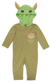 Star Wars The Mandalorian The Child Infant Baby Boys Zip Up Cosplay Costume Coverall Green 6-12 Months