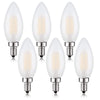E12 Led Bulb 25W Equivalent Frosted Candelabra Light Bulbs Sofe White 3000K 2W Dimmable Chandelier Light Bulbs Decoration B11 Ca