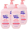 Baby Magic Gentle Baby Lotion | 30 Fl Oz (Pack Of 4) | Vitamins & Aloe | Free Of Parabens, Phthalates, Sulfates And Dyes