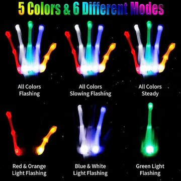 Coledre Led Gloves Boys Girls Toys Age 6-8 8-12 Years Old Light Up Gloves For Kids Stocking Stuffers Valentines Day Halloween Ch