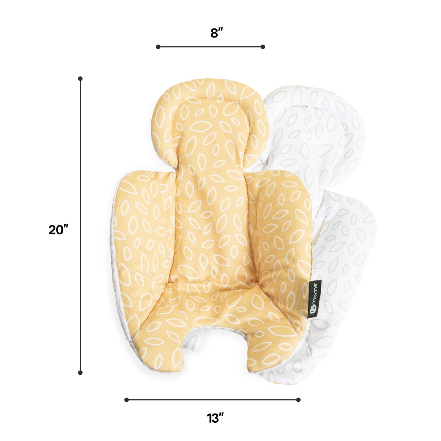 4Moms Rockaroo And Mamaroo Infant Insert, Machine Washable, Cool Mesh Fabric, Reversible Design, Yellow