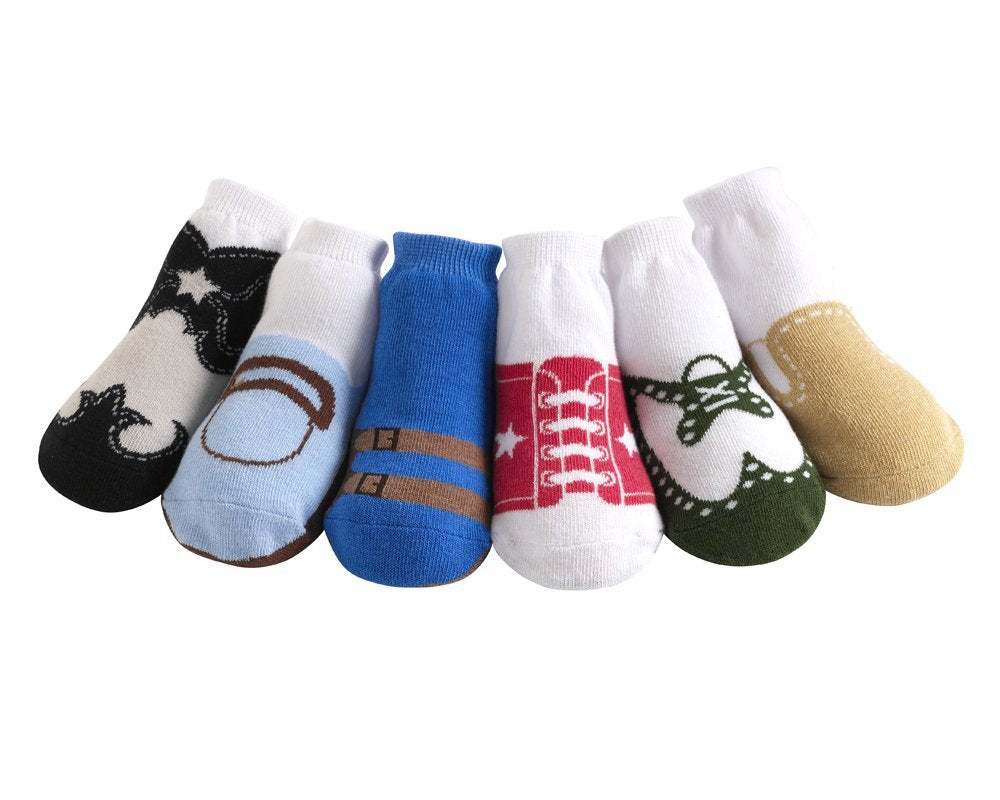 Jazzytoes Baby 6 Pair Socks Original Variety - Boys, 0-12 Months