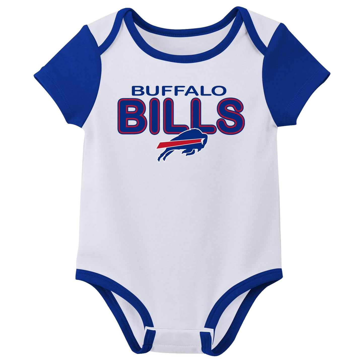 Outerstuff Nfl Newborn Baby And Infant Short Sleeve Bodysuit Variety 3-Pack - Buffalo Bills, 3-6M