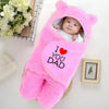 Swissberry Baby Blanket new Born Pack of Hooded Swaddle Wrapper Pack of 1 pc.(Pink, 06 Months)