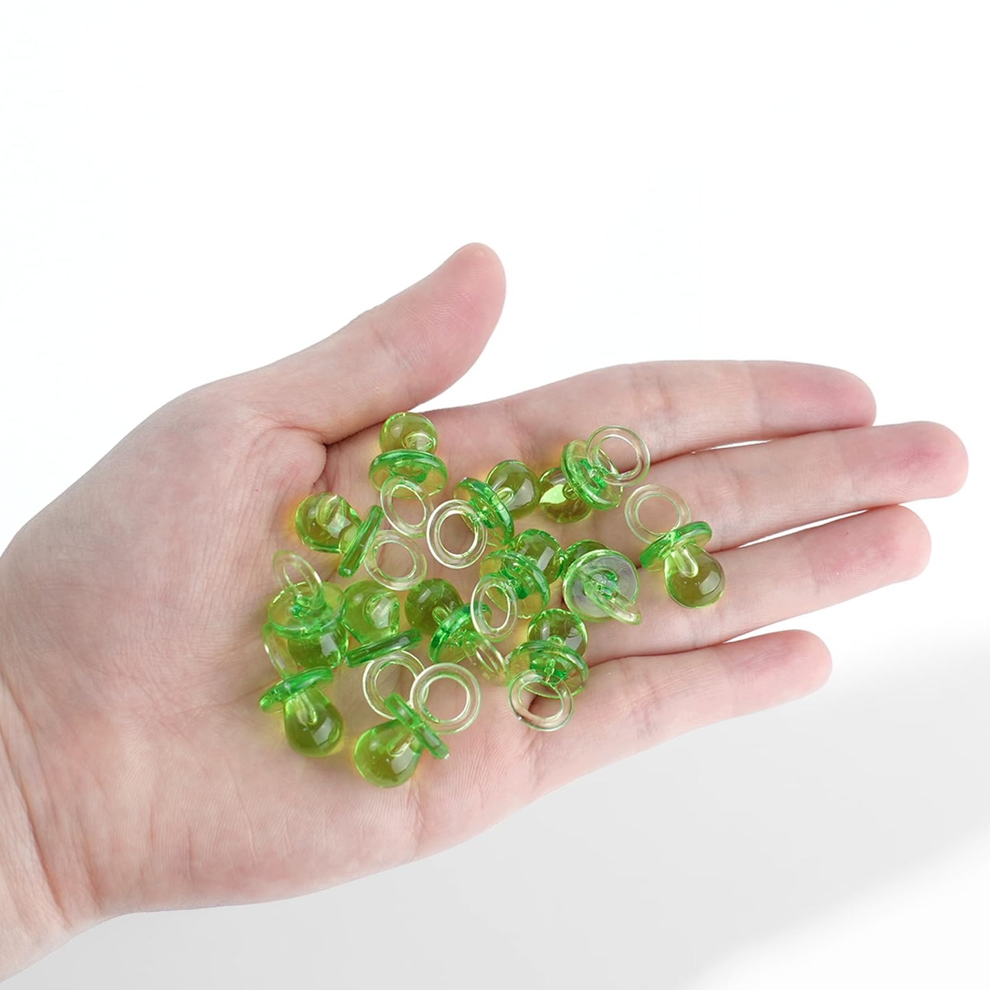 200 Pieces 0.86 Inch Baby Pacifier Baby Shower Plastic Pacifier For Baby Shower Pacifier, Baby Shower Gender Show Party Decorati