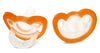 Razbaby Jollypop Baby Pacifier Newborn, 0-3M (Orange, 2 Count)