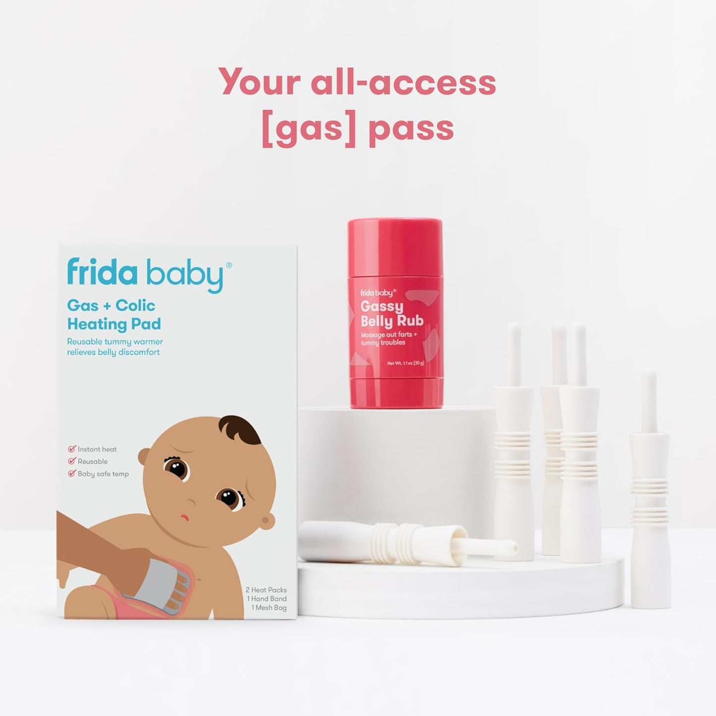 Frida Baby Windi Gas Passer, Baby Gas Relief And Colic Baby Relief, Baby Constipation Relief, 10 Count