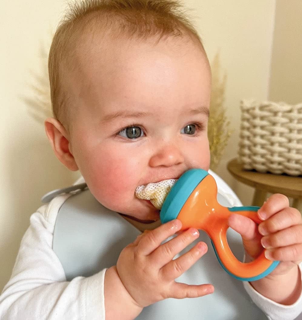 Nuby Nibbler Mesh First Soft Foods Feeder, 2Pk, Colors May Vary