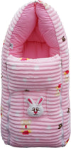 VOIDROP Baby Sleeping Bag Soft Plush Newborn Carry Nest with Hood and Zipper Warm Infant Wrapper for Winter, Travel, Stroller &