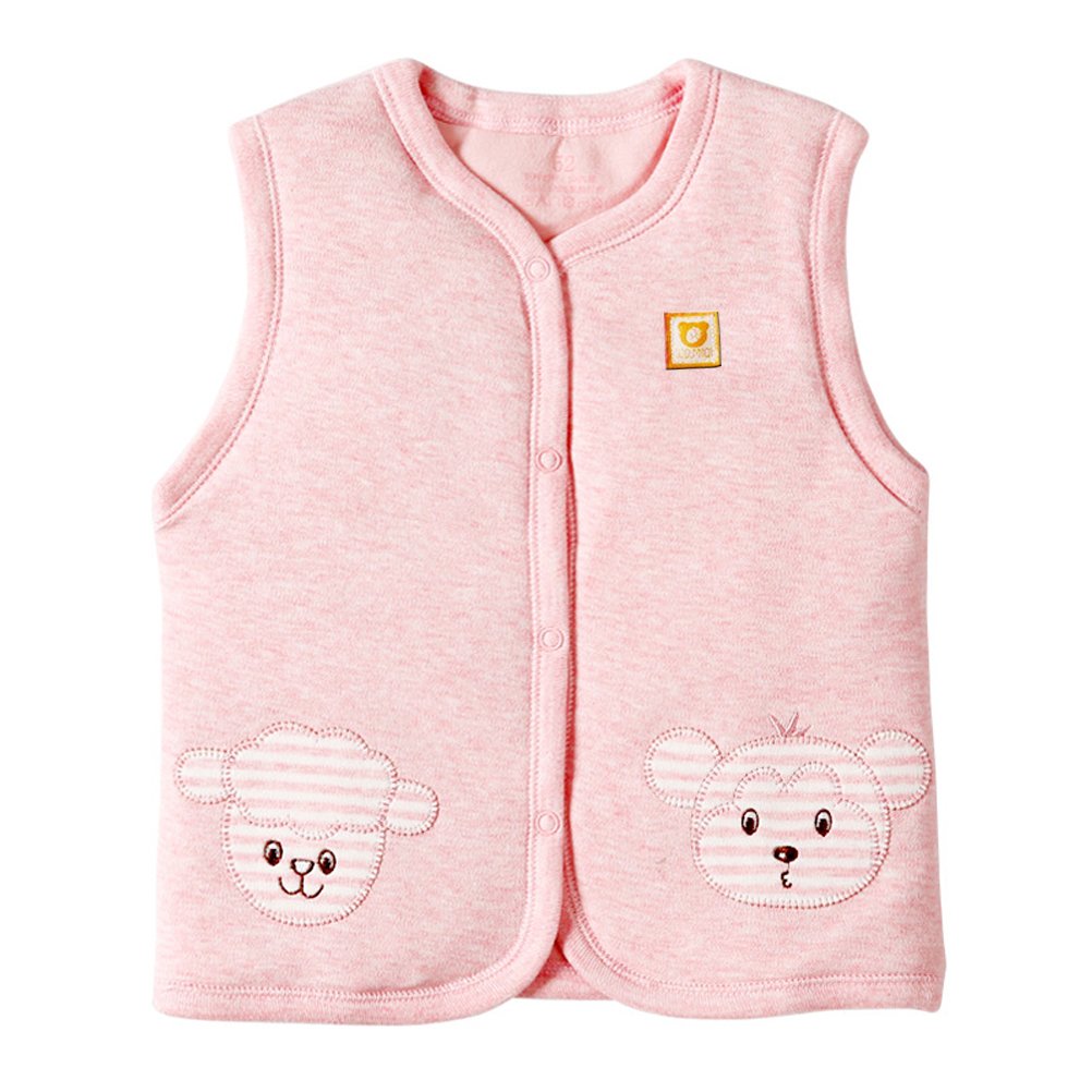 XYIYI Baby Warm Jacket Cotton Vest, Unisex Infant Toddler Padded Waistcoat