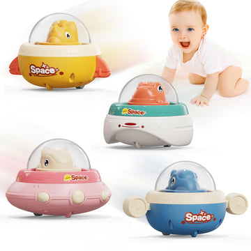 NUMBERFUN 4PCS Animal Cars Toddler Toys,Baby Toys 1 Year Old,Press and Go Car 1 Year Old Girl Toys,First Christmas Birthday Gift