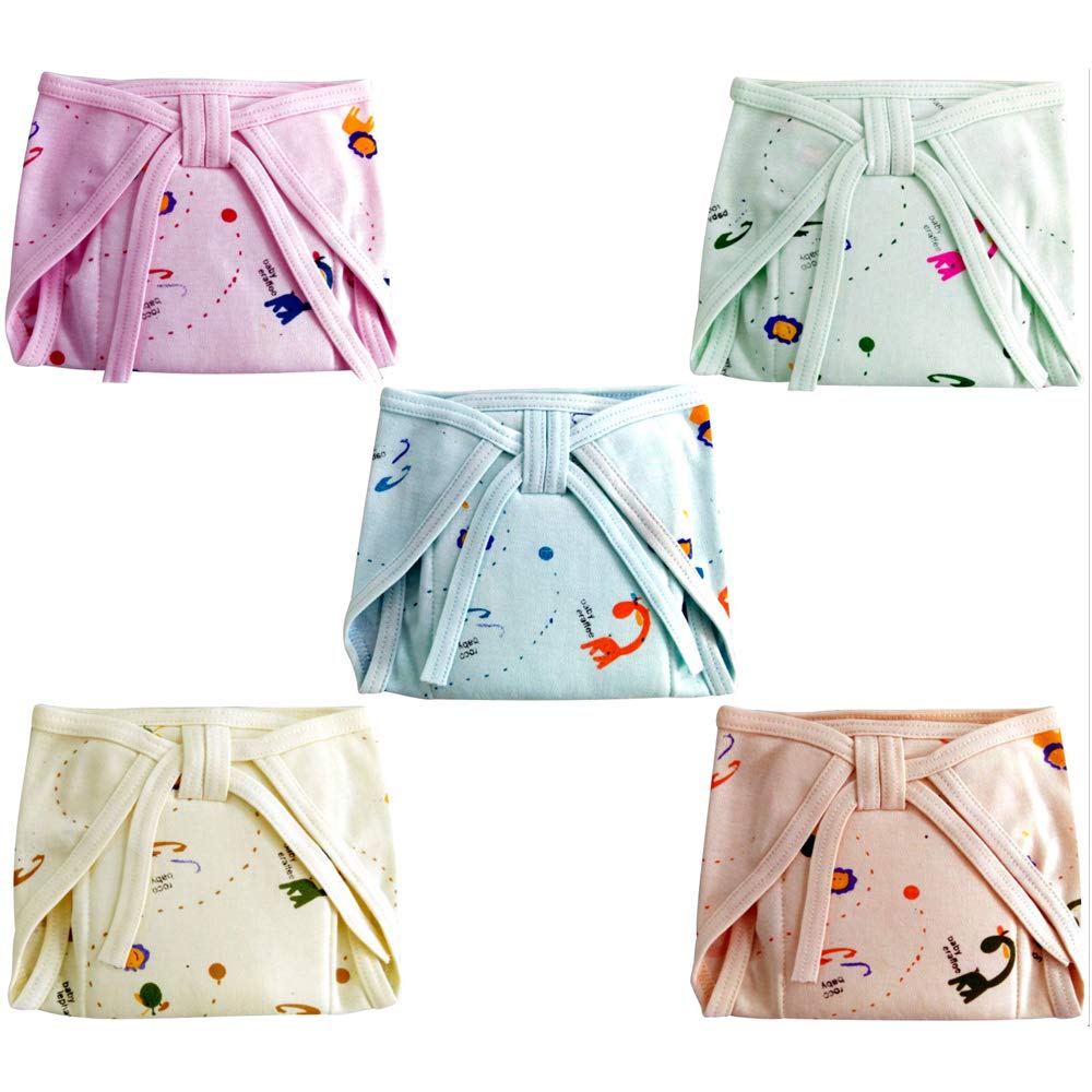 Superminis Baby Cotton Nappies Random Printed, Reusable, Cushioned Nappy For Newborns And Infants (612 Months)