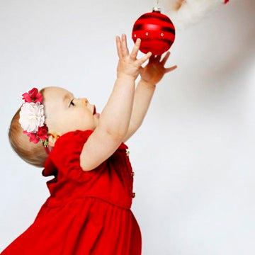 Nuwajp Baby Girl Flower Headband 6 Pcs Elastic Hairbands Handmade Nylon Bows Headbands Chic Floral Hair Accessories Kids Gifts F