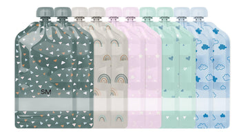 Simple Modern Reusable Baby Food Pouches For Toddlers Bpa Free Plastic, Food Safe, Freezer Safe Refillable For Applesauce Yogu