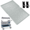 Stoller Wagon Mat For W4 Series, Myvikcar 33.5X20.5 Inch Reusable Protector With Two Hooks(Grey,W4)