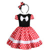 Ibtom Castle Kids Baby Girl Polka Dots Princess Costume Birthday Cake Smash Outfits Fancy Dresses Up Pageant Party Cosplay Mouse