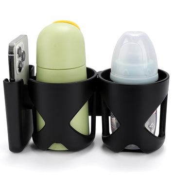 Accmor Stroller Cup Holder, Universal Cup Holder, 360 Rotatable Large Caliber Designed Bottle Cage For Bike, Stroller, Wheelchai