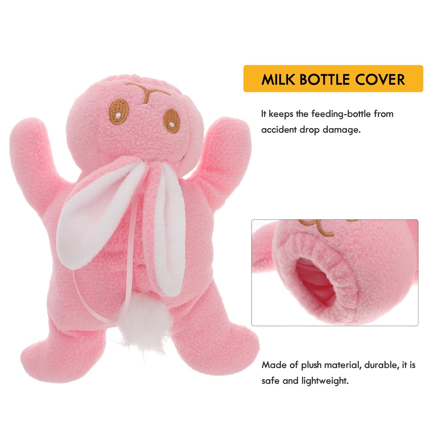 Healifty Bottle Holder Milk Bottle Cover Milk Bottle Sleeve Feeding-Bottle Bag Bottle Insulation Cover For Shop Park Outdoor 1Pc