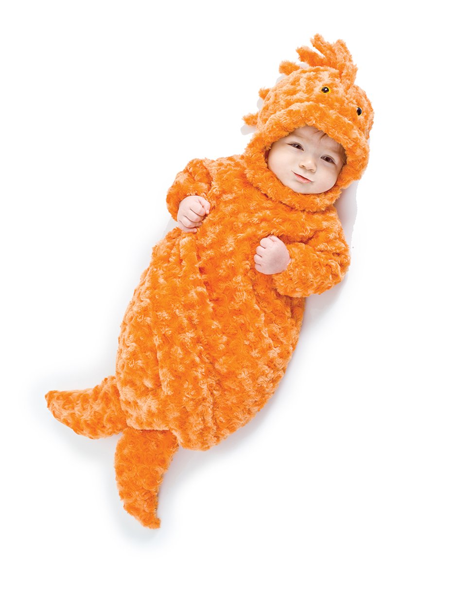 UNDERWRAPS unisex baby Babys Gold Fish Bunting infant and toddler costumes, Orange, 0-6 Months US