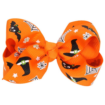 Love Sweety Baby Rose Halloween Headband Infant Pumpkin Hairband Bow Hair Clips (4Pc Clips-G)