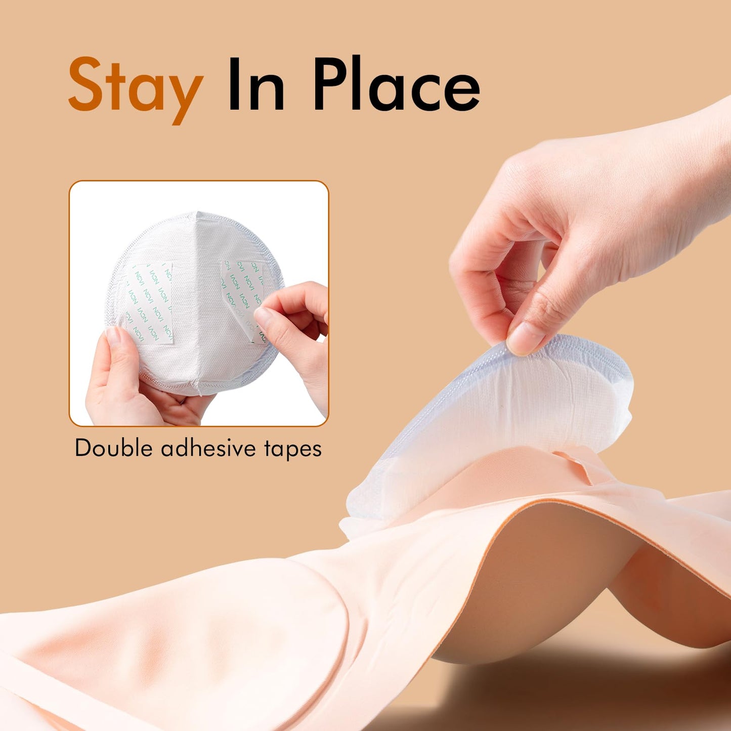 Ncvi Disposable Nursing Pads, Breastfeeding Pads For Leaking Milk, Stay Dry & Ultra Absorbent, Breast Pads With Leak-Proof Desig