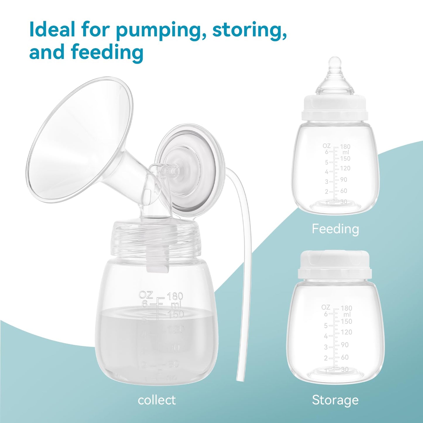 Gotocut Breast Milk Storage Bottles, Replacement For Lansinoh Bottles Spectra Bottles For Pumping, Compatible With Spectra S1 S2