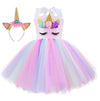Zerostage Sequin Unicorn Costume For Girls Birthday Decorations Halloween Christmas Gifts Party Outfit Fairy Princess Tutu Dress