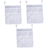 PRETYZOOM 3pcs Bathtub Mesh Net Storage Bags Bathroom Storage Organizer Toy Shower Organizer Net