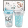 Cribmates 10Oz Spill Proof Cups 2-Pack, Blue Elephants