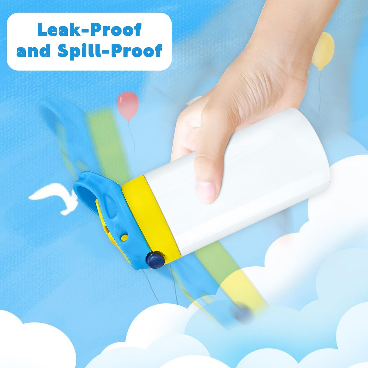 Amgkonp 12Oz Replacement Lid With 2 Straw For Kid Tumbler,2 Pack Leak-Proof And Spill-Proof Straw Lids For Zonegrace Mocaru,Bpa