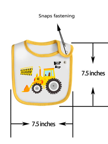 Maiwa 6 Pack Waterproof Cotton Baby Bibs With Snaps For Baby Boys Girls Teething Drooling And Feeding