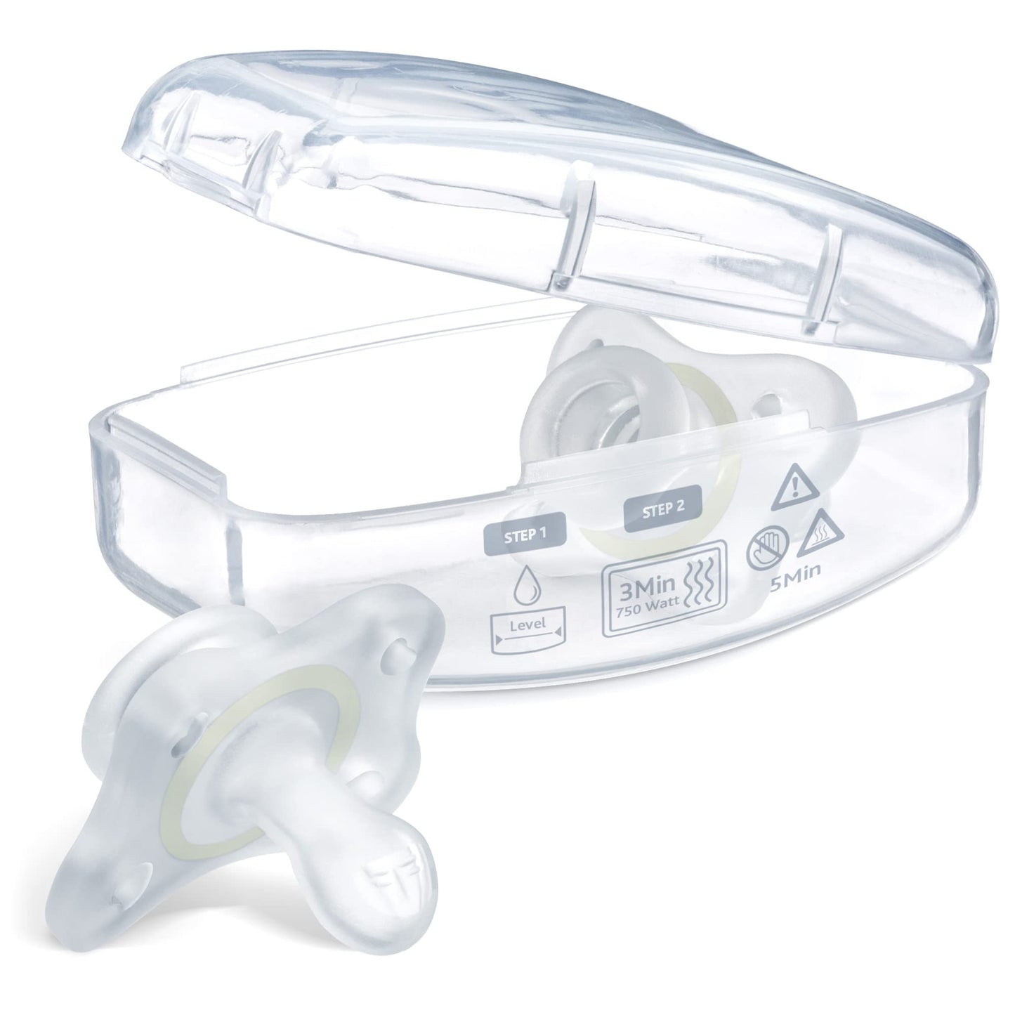 Chicco Physioforma 100% Silicone Mini Glow In The Dark Pacifier For Babies Aged 2-6 Months | Bpa & Latex Free | Reusable Sterili