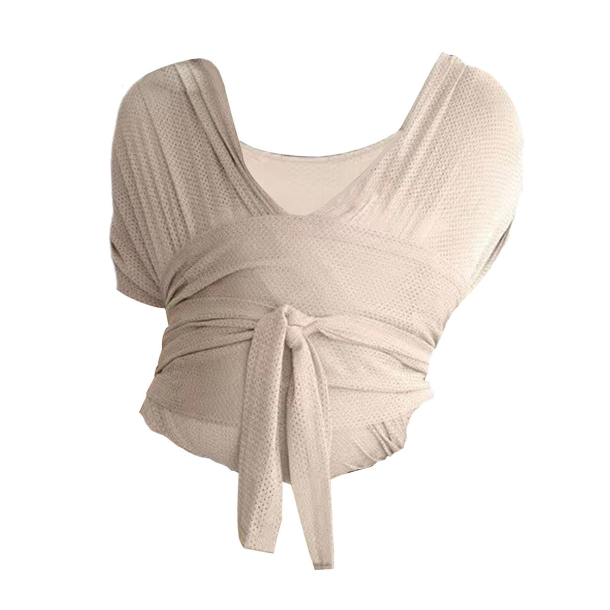 Merishopp Baby Wrap Carrier for Newborn Infant Stretchy Easy to Wear Hands Free Slings Beige L