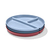 OXO Tot Stackable Divided Plates Set - 3pk - Dark