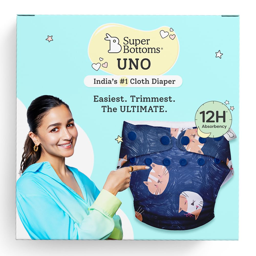 Superbottoms Reusable And Washable Cloth Diapers For Babies Cloth Diaper Freesize Uno New Version| Reusable Cloth Diapers For