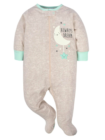 Gerber Unisex Baby 4 Pack Sleep 'N Play Footie Elephants 3-6 Months